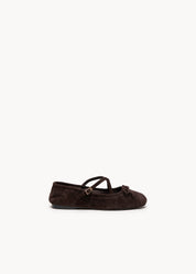RAGIA 3.0 - BALLERINA IN SUEDE CACAO