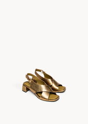 TAISIA - PURE BRONZE SOFT LEATHER SANDALS