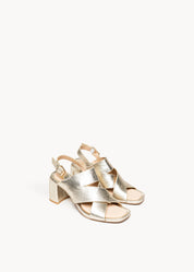 TALLULAH - CHAMPAGNE GOLD LEATHER SANDALS