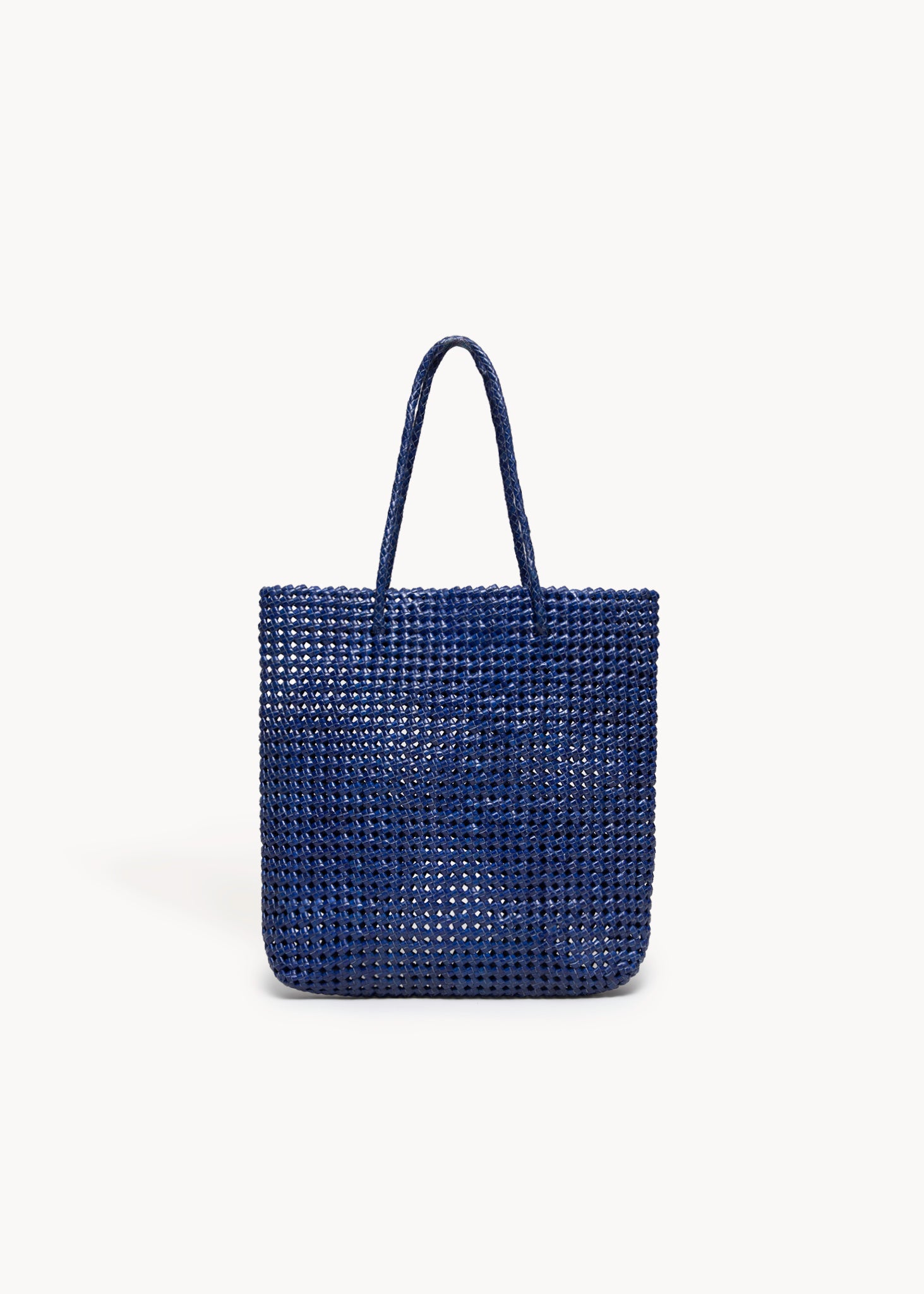 LIMITED 002  - ROYAL BLUE WOVEN LEATHER BAG
