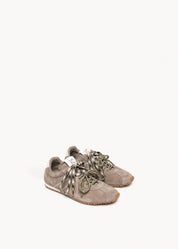 RIANNA  - CASHMERE VELOUR SNEAKERS