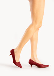 #187 PRIVÉ - DEVIL RED SOFT LEATHER DÉCOLLETÉ