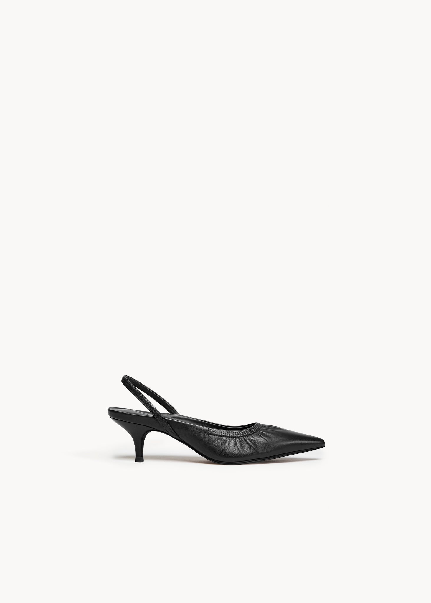 TILLY - BLACK INK LEATHER SLINGBACK