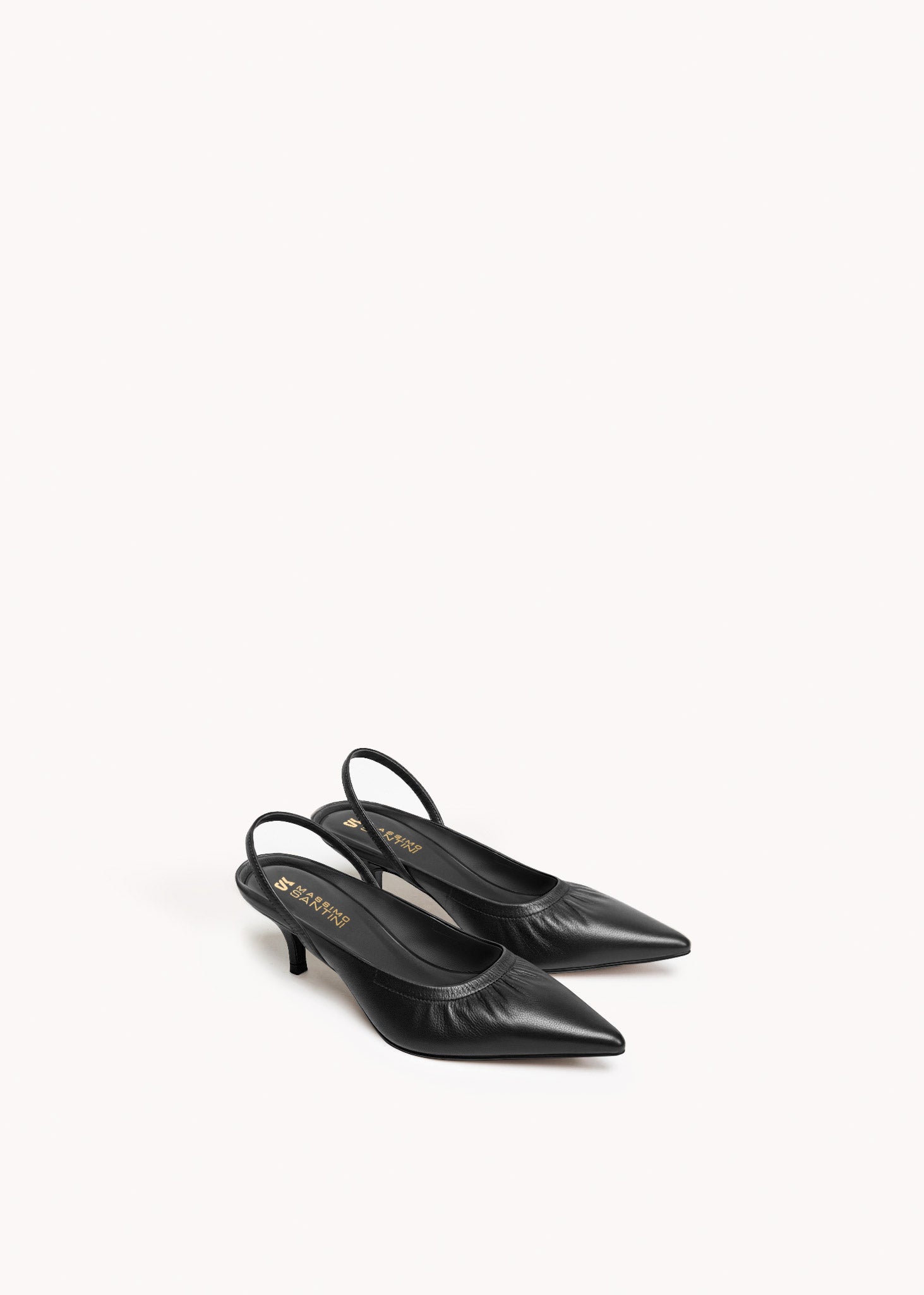 TILLY - BLACK INK LEATHER SLINGBACK