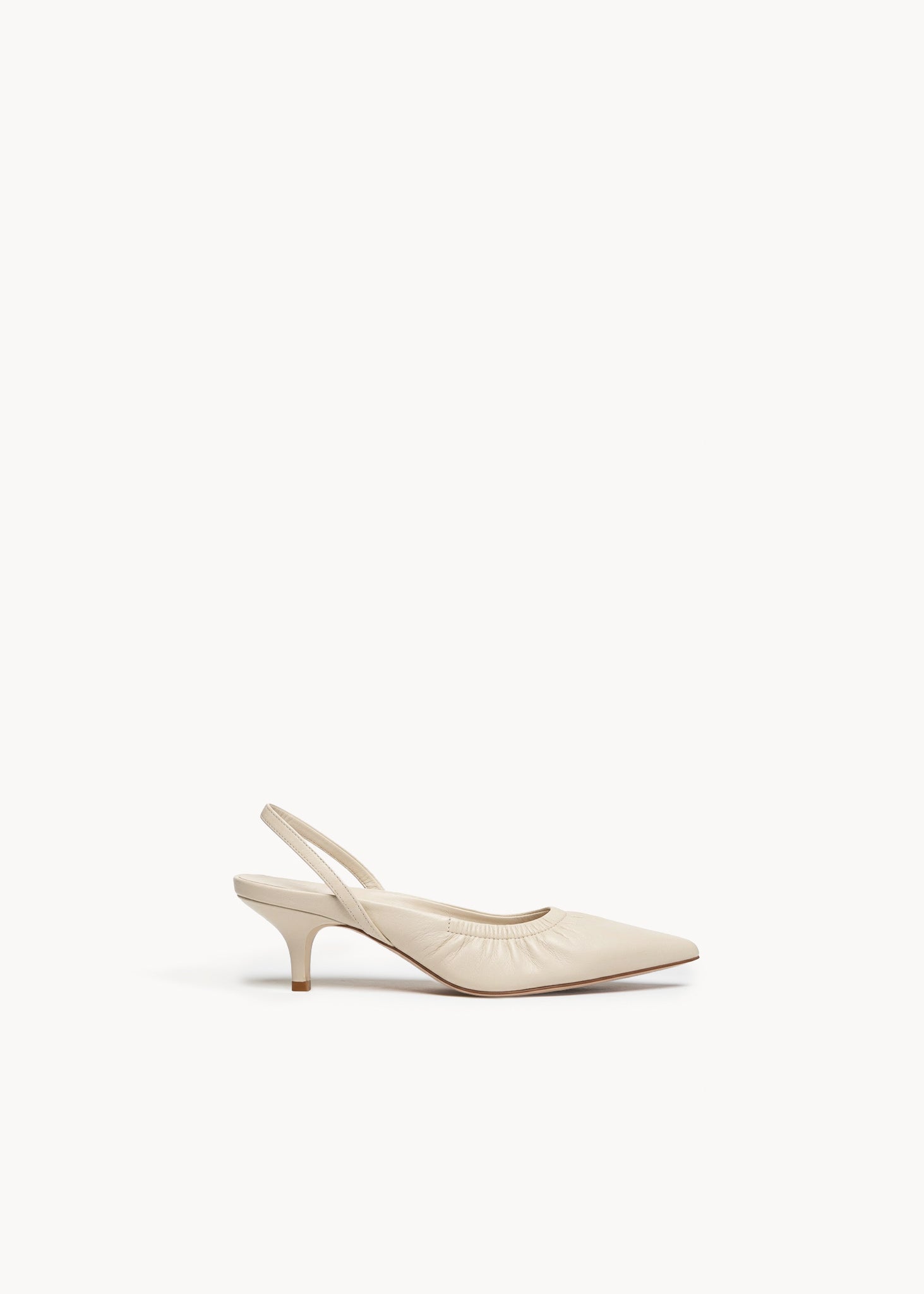 TILLY - VANILLA LEATHER SLINGBACK
