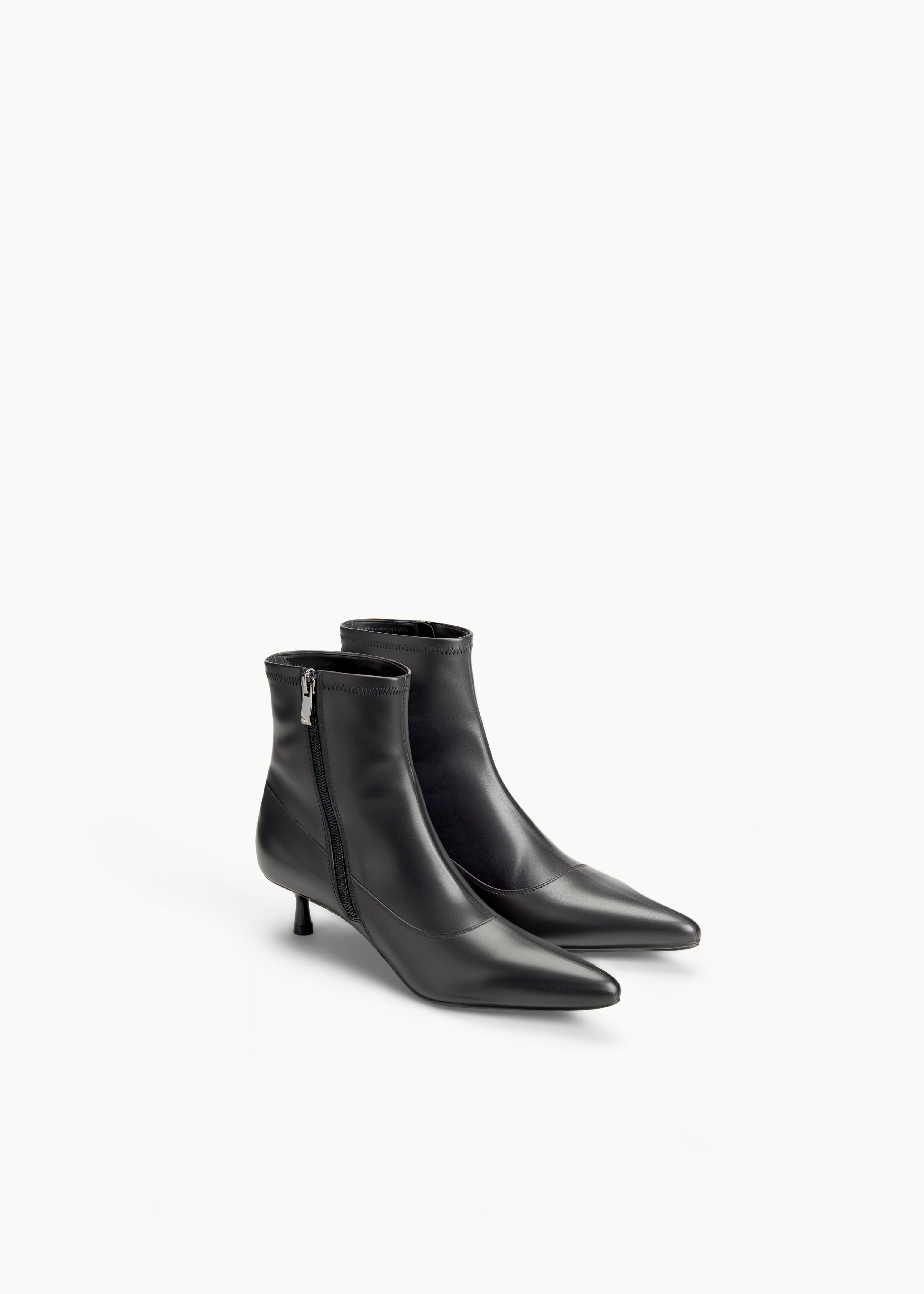 SKYLER - STIVALETTO NERO INCHIOSTRO IN PELLE 