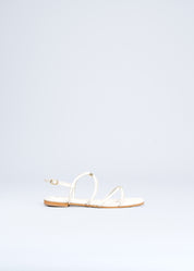 RITA - WHITE GLADIATOR SANDALS