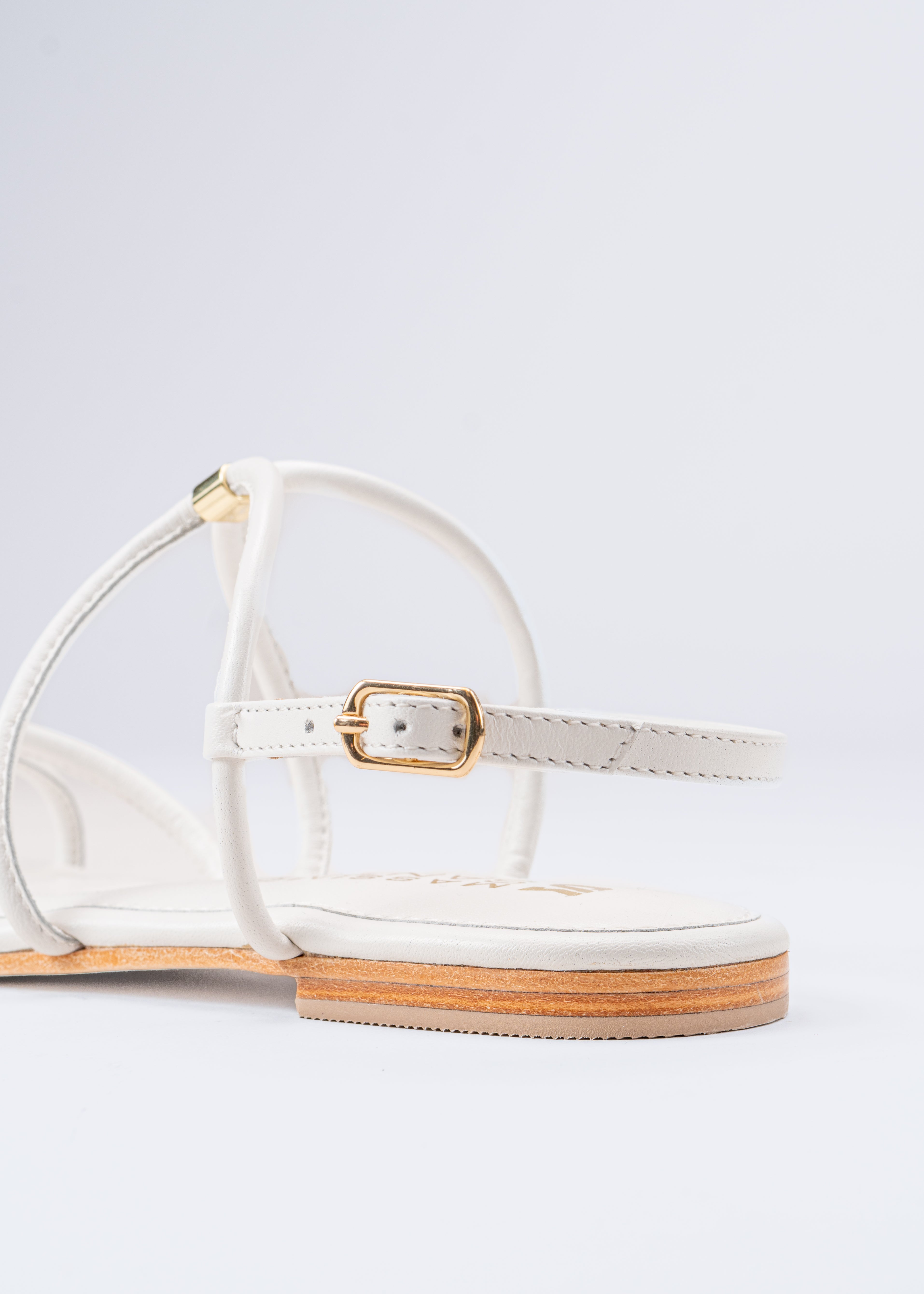 RITA - WHITE GLADIATOR SANDALS