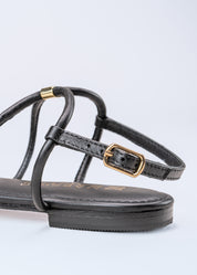 RITA - BLACK GLADIATOR SANDALS