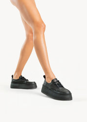 SERENA - SNEAKERS PLATFORM NERO INCHIOSTRO IN PELLE