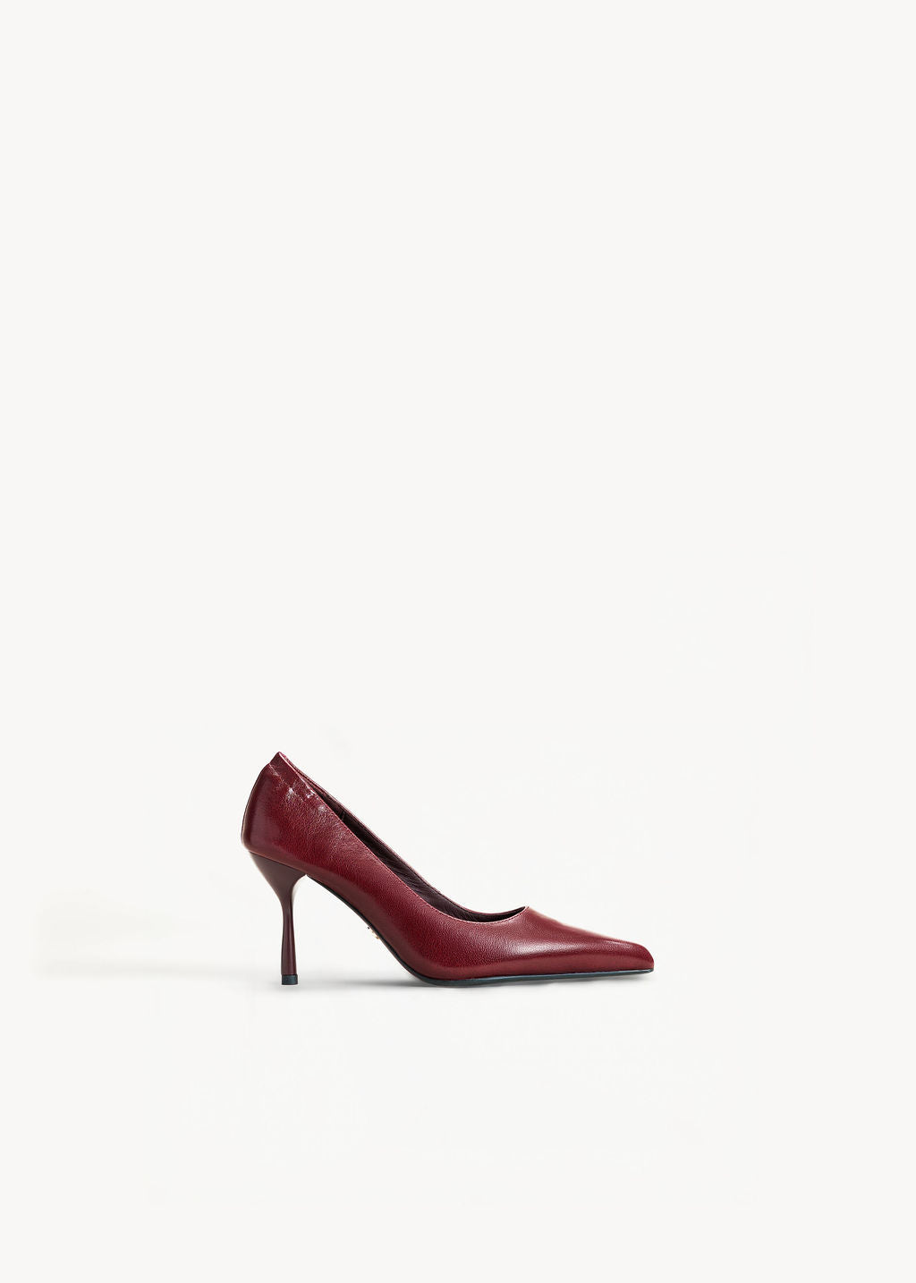 SATINE - WINE LEATHER DECOLLETÈ