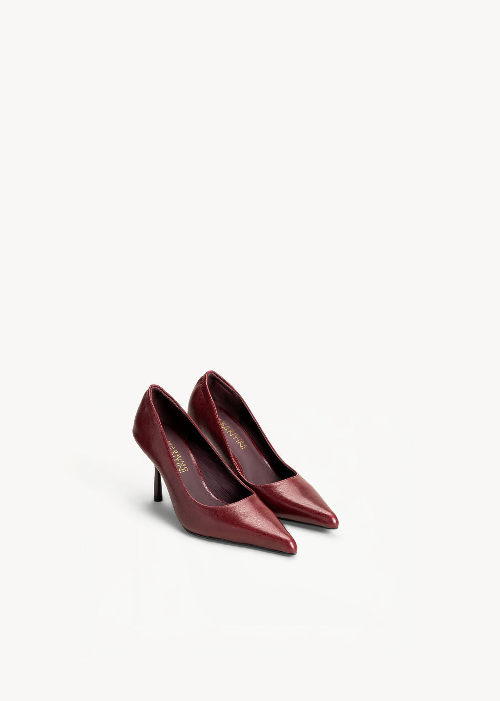 SATINE - WINE LEATHER DECOLLETÈ