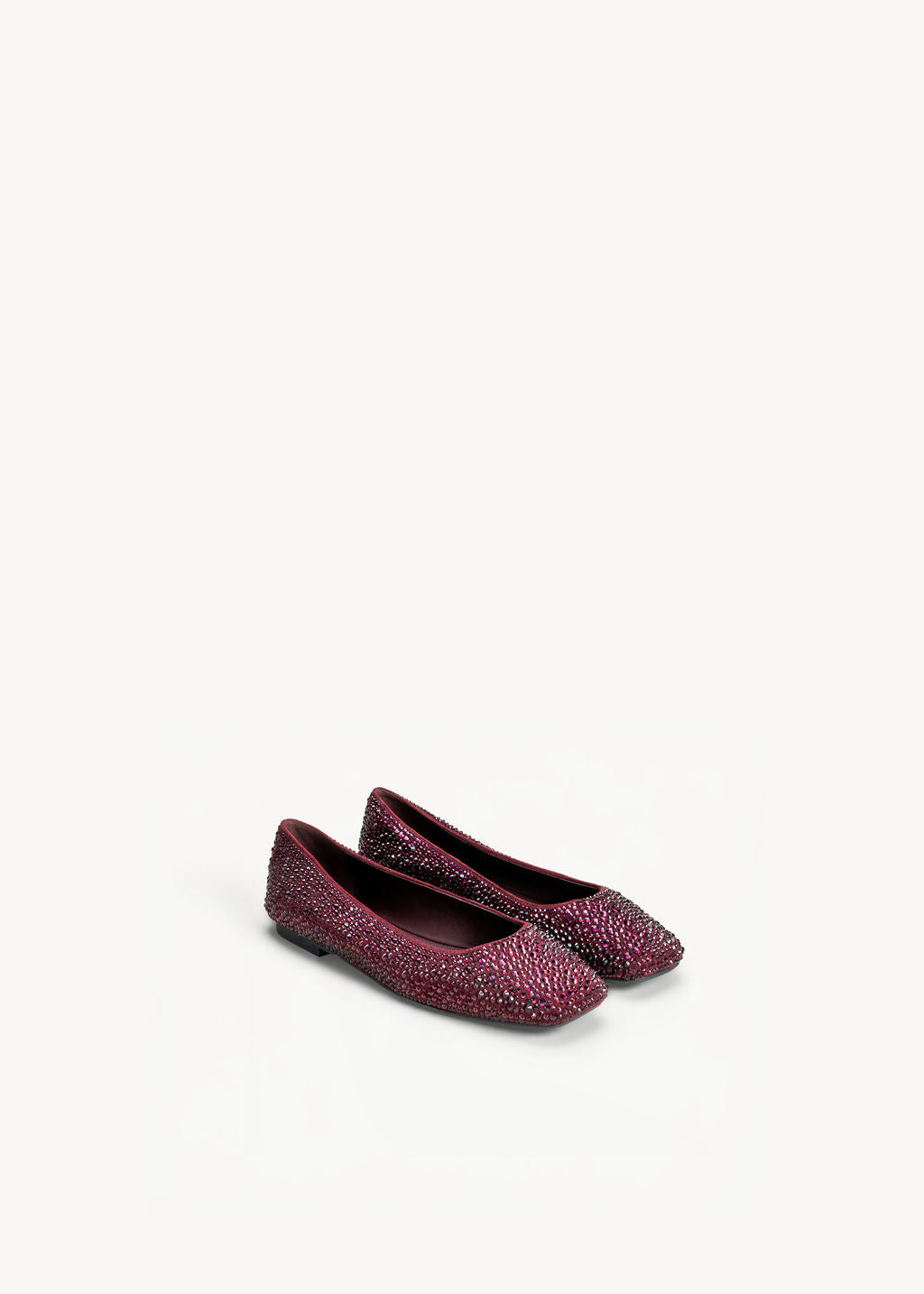 STAR  - WINE FLATS WITH RHINESTONES