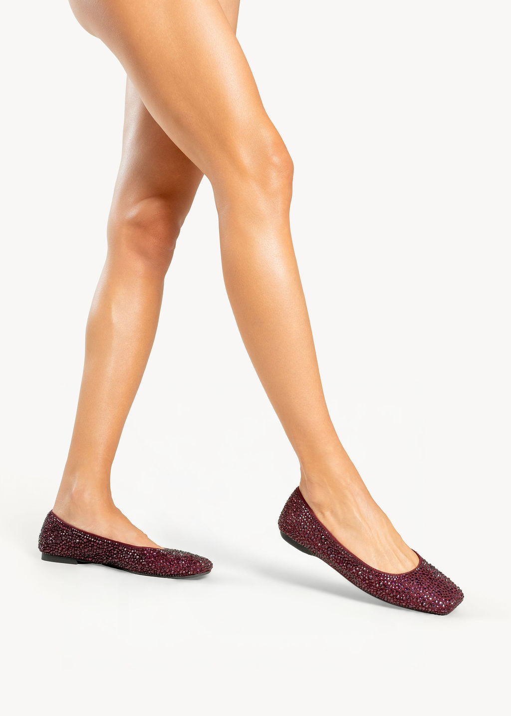STAR  - WINE FLATS WITH RHINESTONES