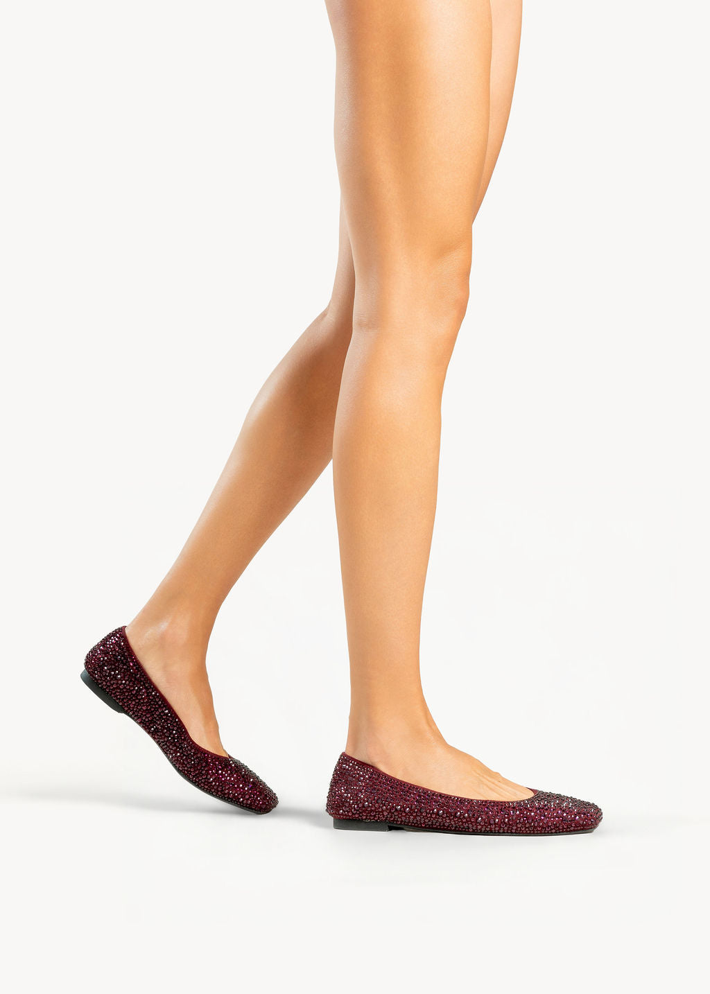 STAR  - WINE FLATS WITH RHINESTONES