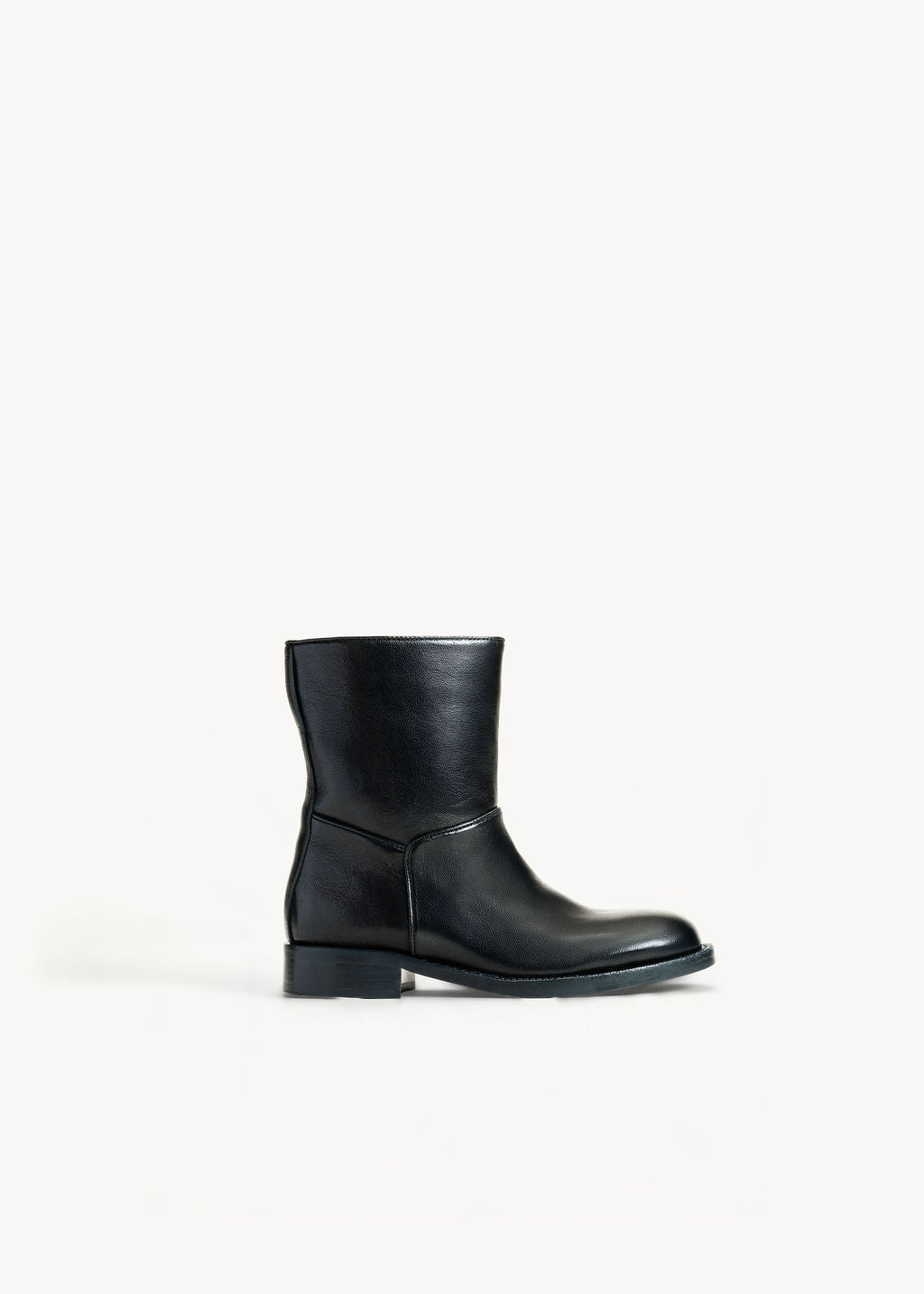 SOLEA - STIVALETTO NERO INCHIOSTRO IN PELLE
