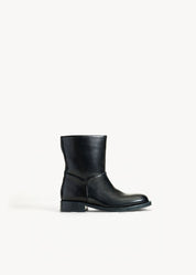 SOLEA - STIVALETTO NERO INCHIOSTRO IN PELLE