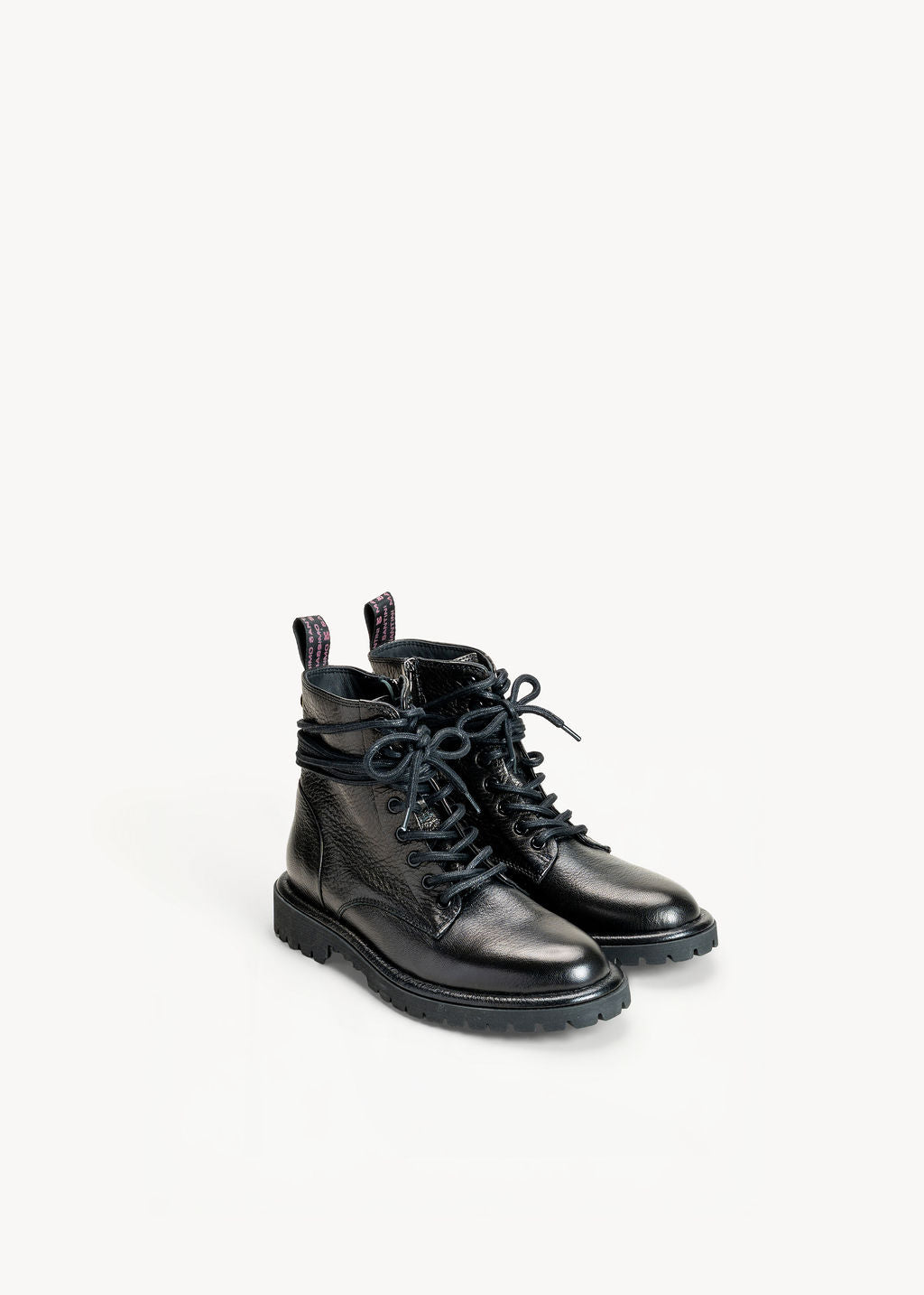 SHANTI - STIVALETTO NERO INCHIOSTRO IN PELLE
