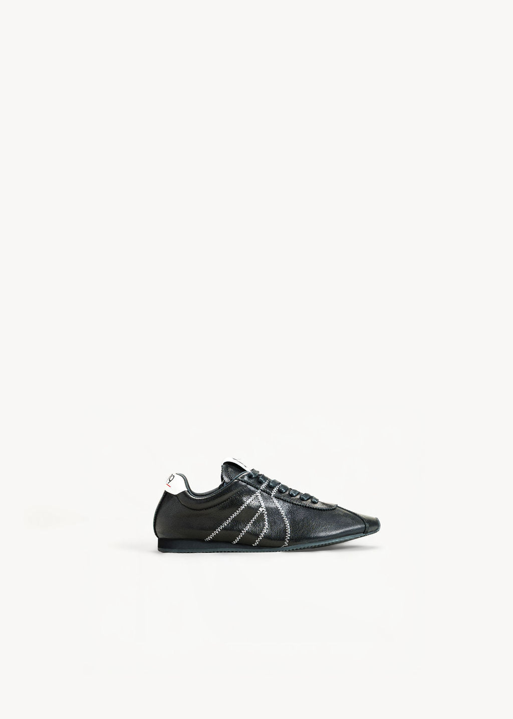SOLE - SNEAKERS NERO INCHIOSTRO IN PELLE