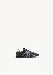 SOLE - SNEAKERS NERO INCHIOSTRO IN PELLE