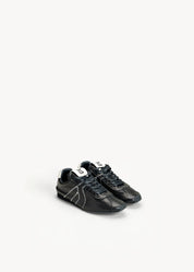 SOLE - SNEAKERS NERO INCHIOSTRO IN PELLE