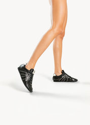 SOLE - SNEAKERS NERO INCHIOSTRO IN PELLE