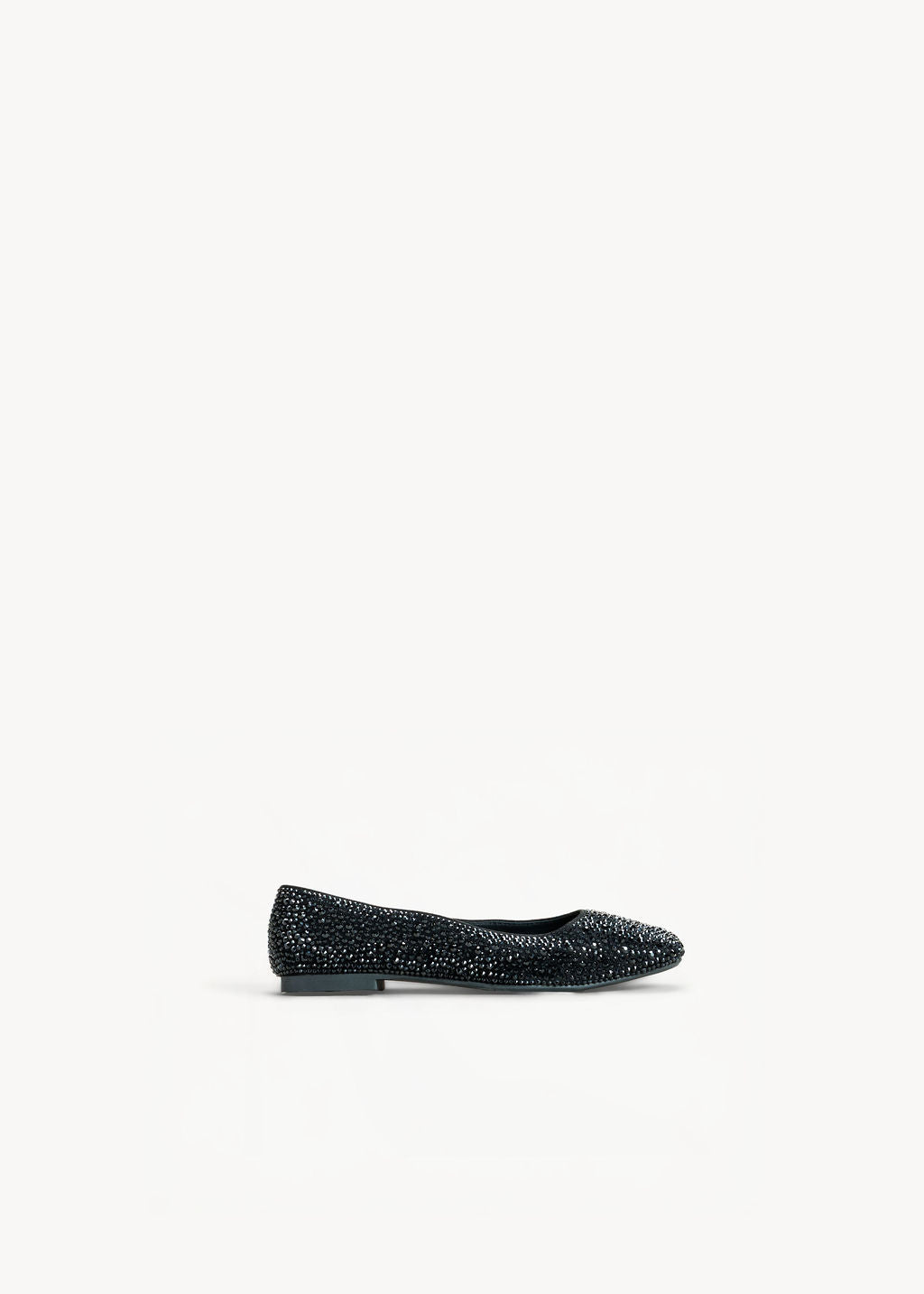 STAR - BALLERINA NERO INCHIOSTRO CON CRISTALLI