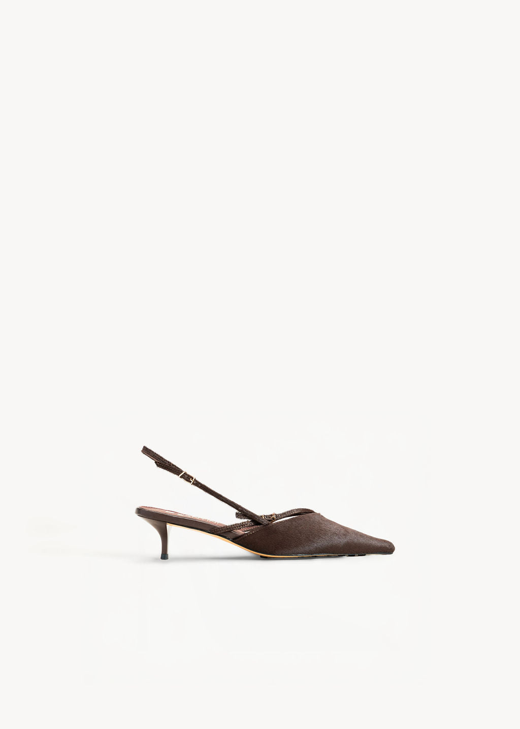 SAGE - SLINGBACK ESPRESSO IN CAVALLINO