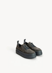 SERENA - SNEAKERS PLATFORM ARMY IN CAMOSCIO